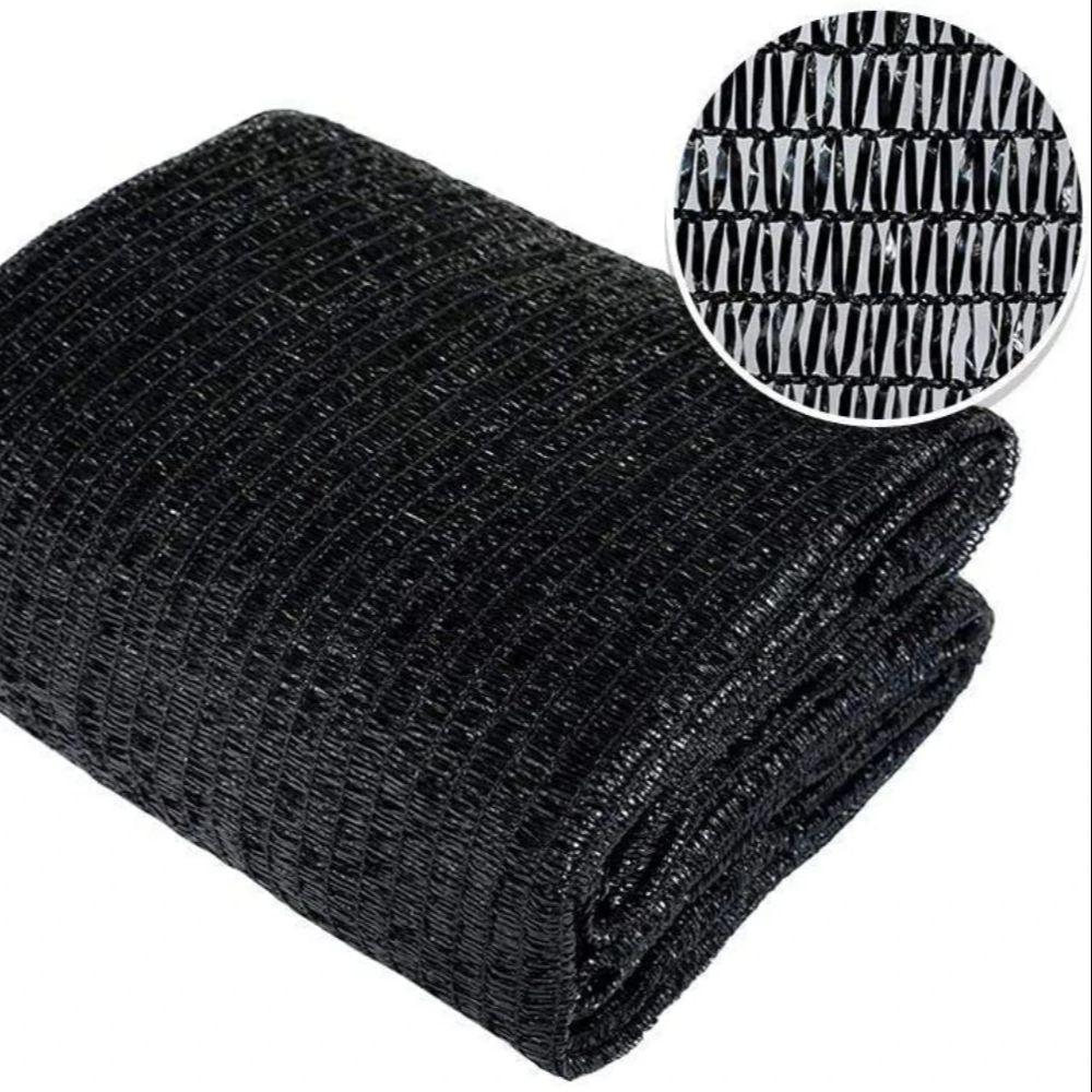 

6.5 ft. x 20 ft. 50% Sunblock Shade Cloth Cover with Clips for Plants in Black чёрный