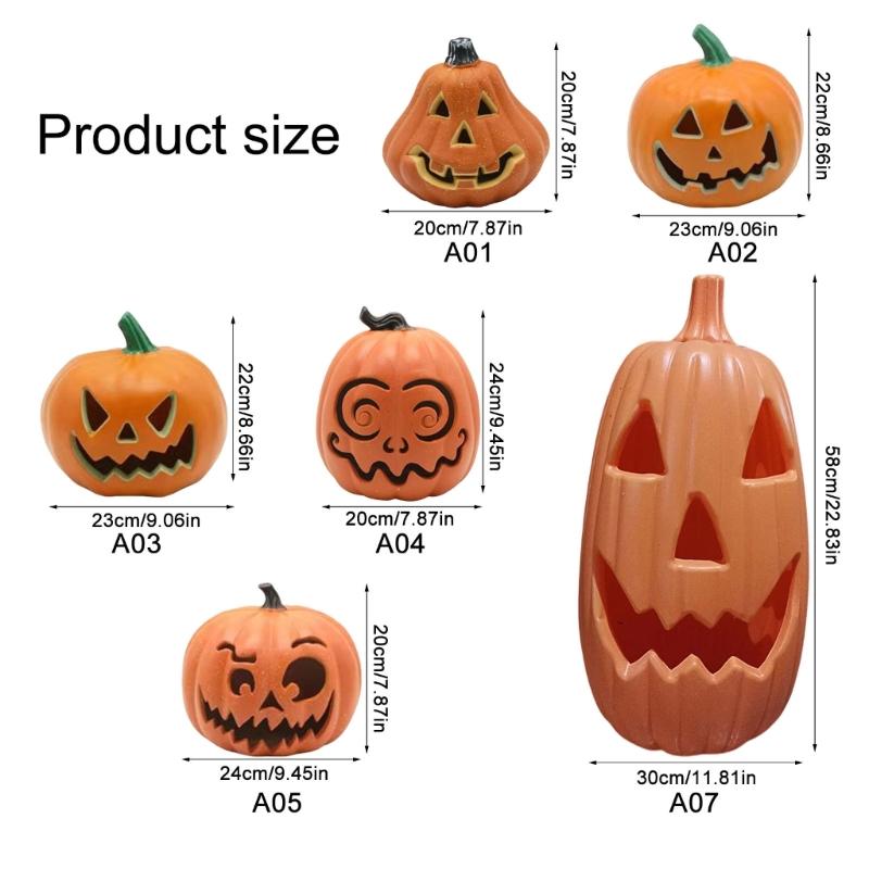 HalloweenPumpkin Ornament Festival Halloween Pumpkin Light Ornament Battery Operated Outdoor Decoration