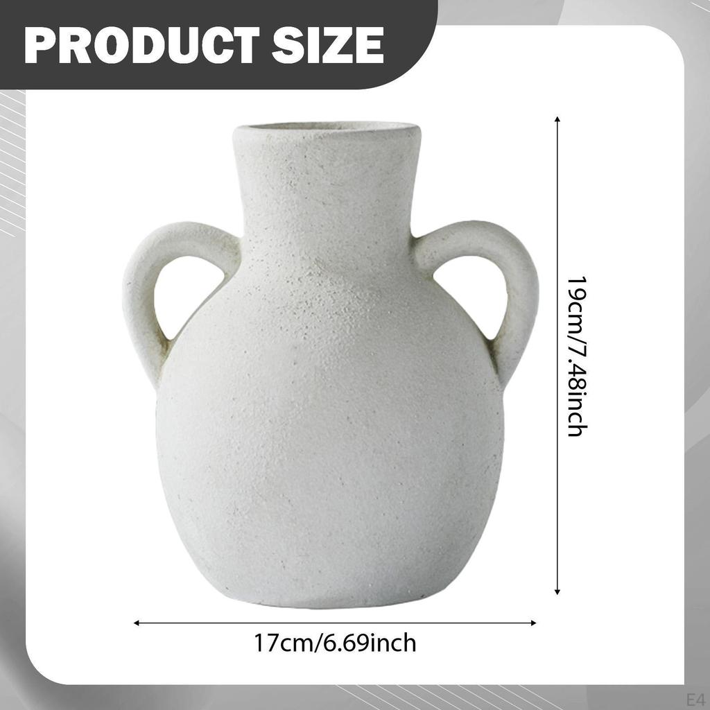 Blumentopf Keramikvase Dekorativ Wabi Bauernhaus Blume Tisch mit Rustikaler Struktur