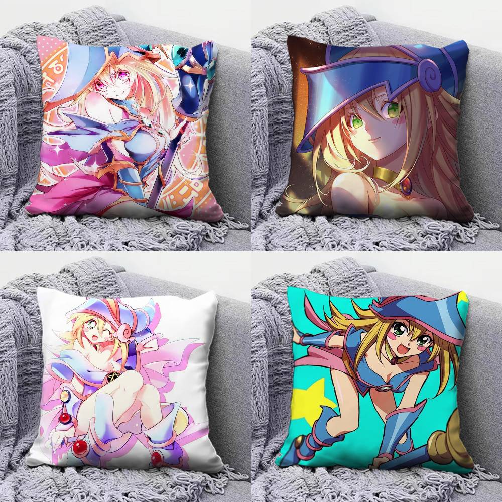 Black Magician Girl YOGIOH Anime Girl Pillow Covers Home Sofa Cushion Covers and Aecorative Custom