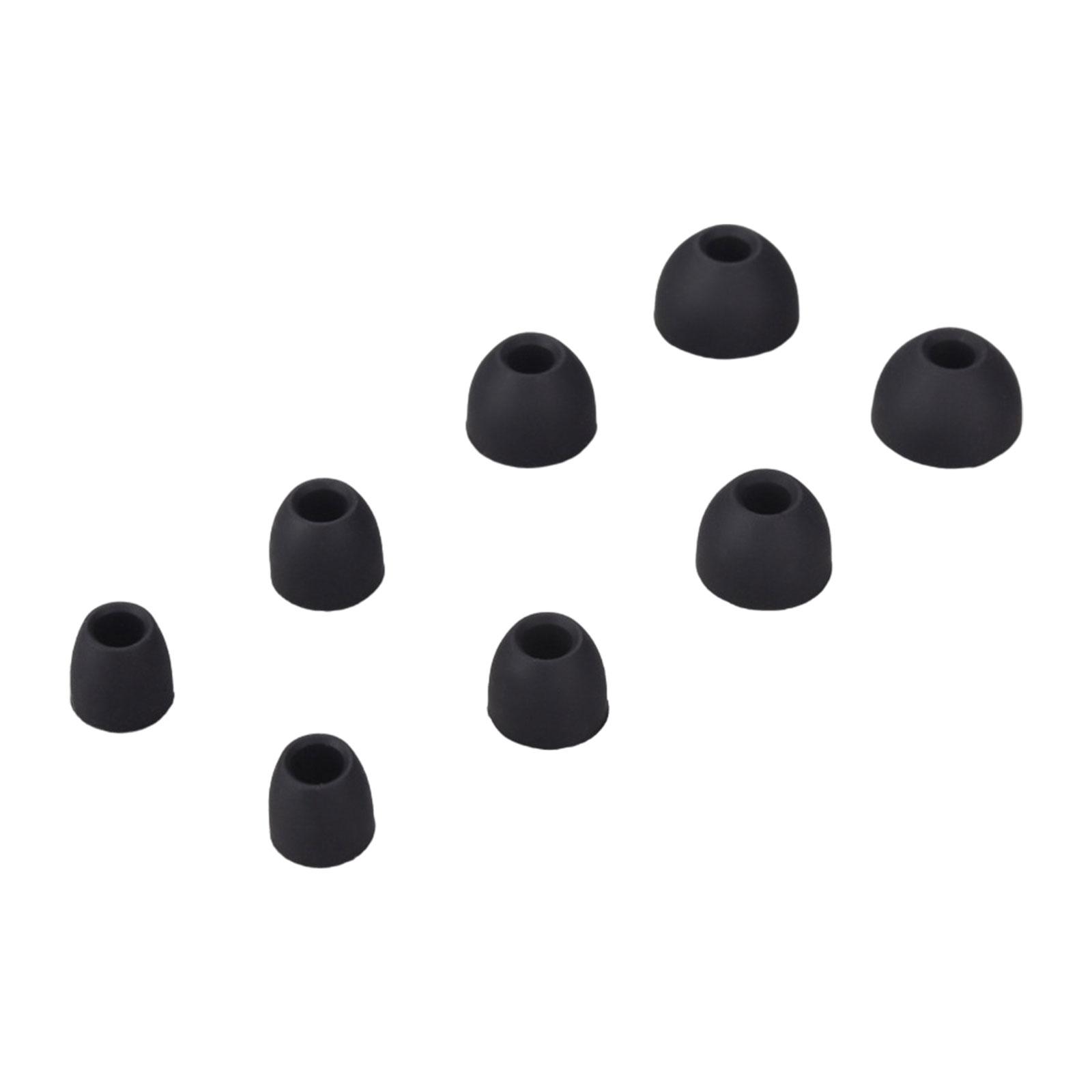 

4 пары ушных вкладышей для наушников E8 l, сменные амбушюры, амбушюры, сменные насадки для наушников чёрный