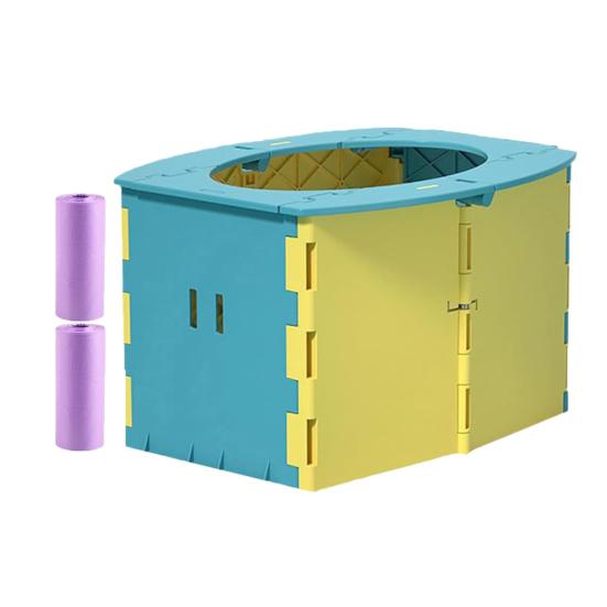 Baby Toilet Travel Potty Portable Folding Potty with Disposable Bags Reusable Lightweight Baby Toilet Seat