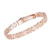 Roségold Glücksklee Magnetisches Armband mit Rotkupfer Uhrenarmbandschließe
