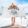 Lietuva Lithuania Coat Of Arms Beach Towel Soft Microfiber Quick Dry Absorbent Quick Towels For Bath