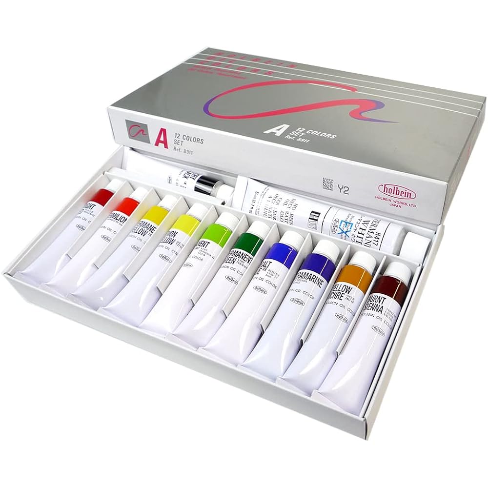 Holbein Oil Paint B911 A Set (20ml 11 colors+50ml white) 1911