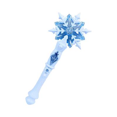 LED Light Up Magical Wand Toy with Dynamic Music Snowflake Design Musical Wand For Princess Theme Parties And Celebration