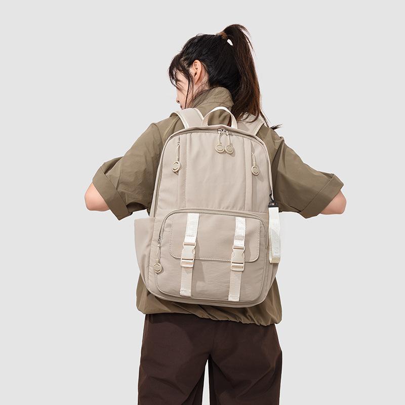 Schoolbag Ultra Lightweight Waterproof Nylon Backpack Women's Casual Versatile Outdoor Mountaineering Travel Large Capacity Travel Backpack Men