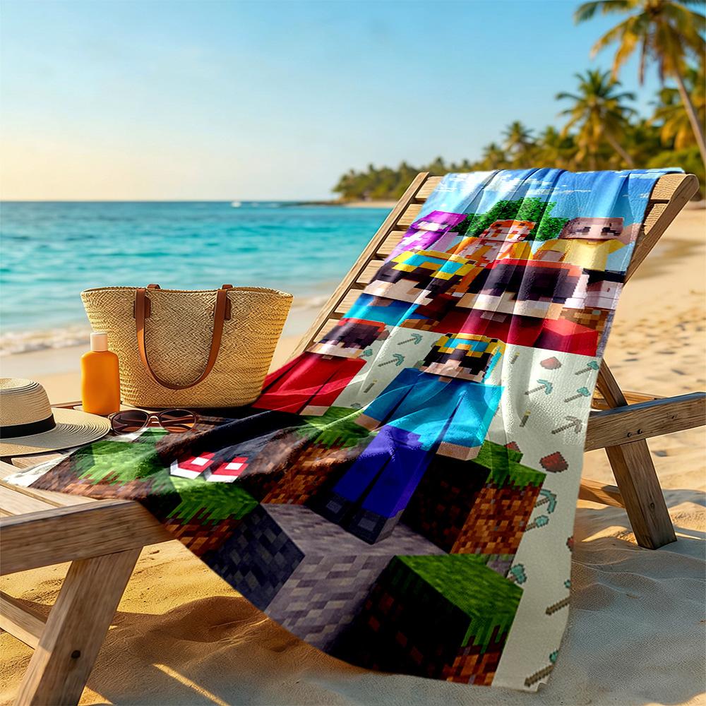 Roblox Strandtuch Superweiche Mikrofaser Schnelltrocknendes Gewebe Bequem Leicht