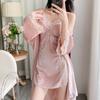 New Gypsy Golden Velvet Pajamas Autumn and Winter Women's Sexy Suspender Pajamas Pure Desire Pajamas Two-piece Set with Chest Pad