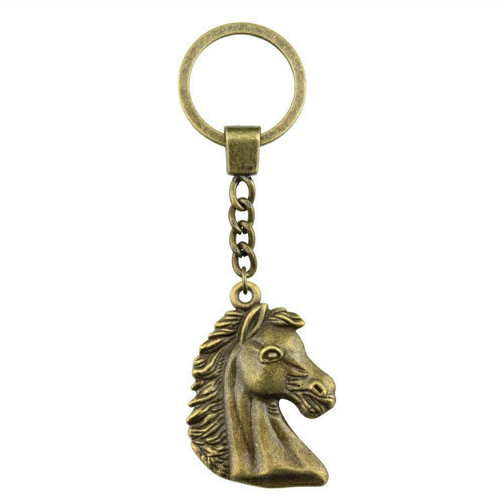 Pendentifs Porte-clés Éléphant Amoureux des Animaux Bijoux en Métal Artisanat Anneau 30mm