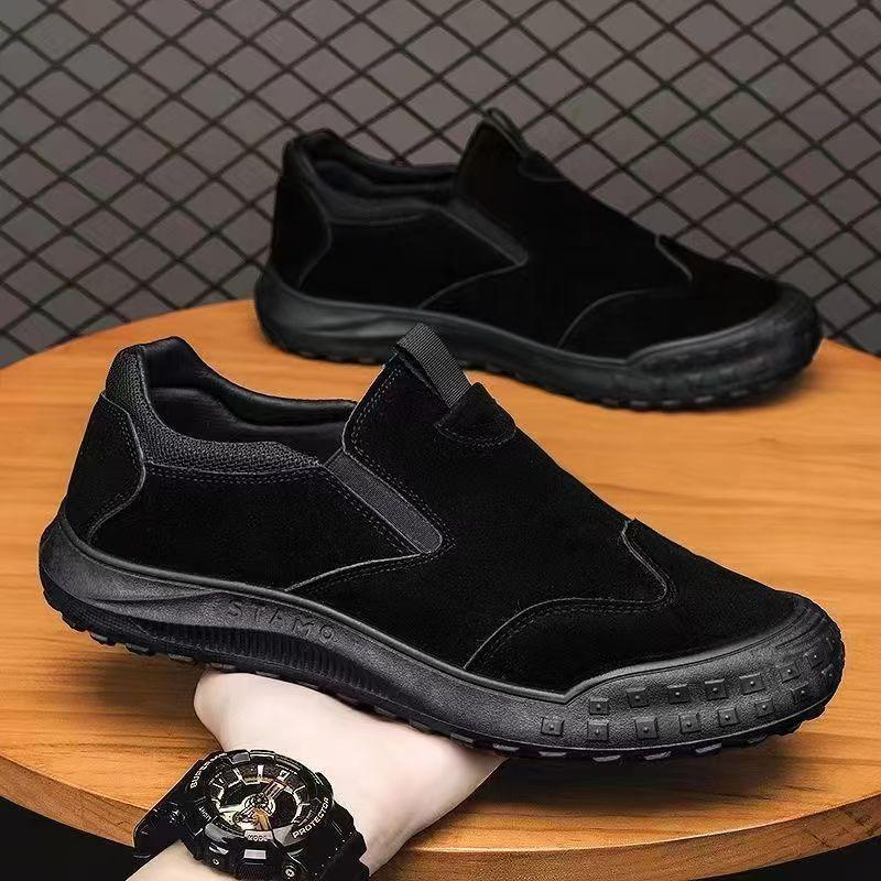 Men Casual Shoes Sports Comfortable Slip-On Flat Sneakers Fashion Street Trendy Breathable Plus Size Driving Shoes
