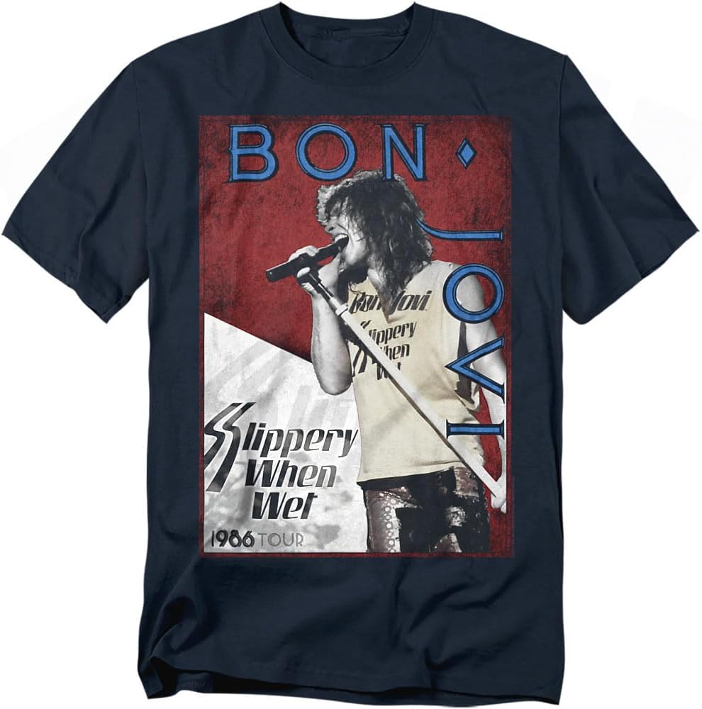 Bon Jovi Slippery When Wet 1986 Tour T-shirt L