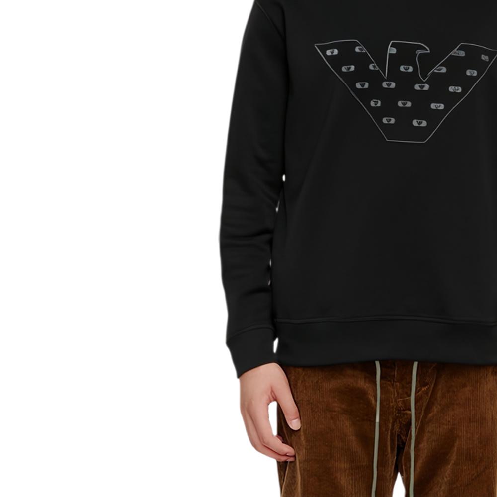 Emporio Armani FW23 Sweatshirt Men's Black 6R1ME5-1JHSZ-00A3