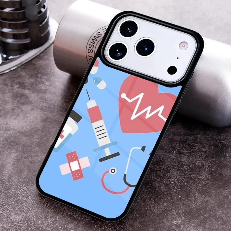 Nurse Medical Medicine Health Phone Case for iPhone 17 16 15 Pro Max Air 14 13 12 11 Plus Shockproof Capa Cover