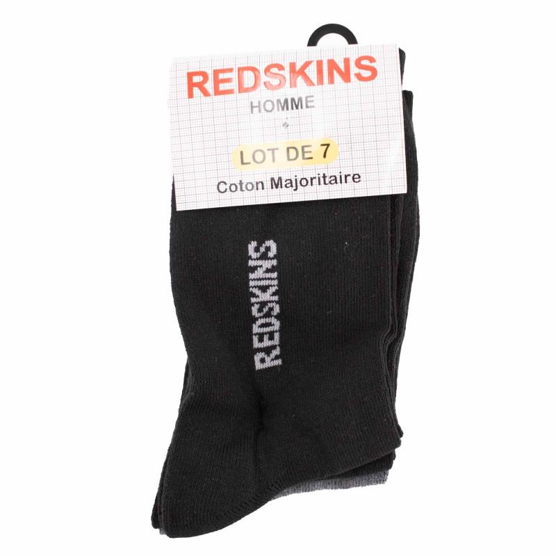 

Набор из 7 мужских хлопковых носков стрейч REDSKINS.