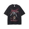 Unisex Washed T-Shirt Oversized Streetwear Anime Hakajuku
