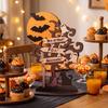 Halloween Home Tabletop Accents Moon Bat Ghost And Dead Tree Ornament, Festive Table Centerpieces Decorative Centerpiece for Desktop Holiday