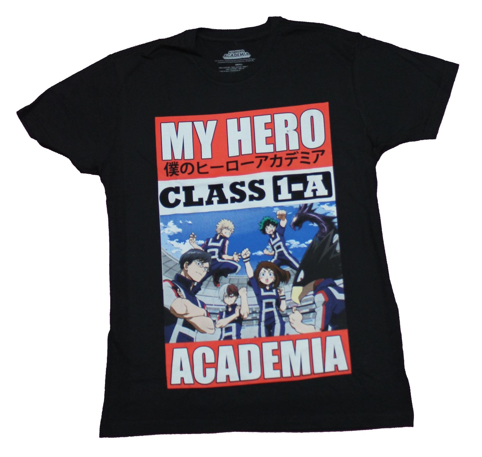 My Hero Academia Adult New T-shirt Class 1A Large Group Picture Pic XXL