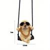 Cute Swinging Labrador Retriever Pet Dog Car Rear View Mirror Hanging Decor, Car Interior Accessory