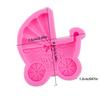 3 Stück, Schokoladenform für Babysachen, 3D-Silikonform, süße Süßigkeitenform in Form eines Kinderwagens, Fondantform, für DIY-Kuchendekorationswerkzeug, Backwerkzeuge