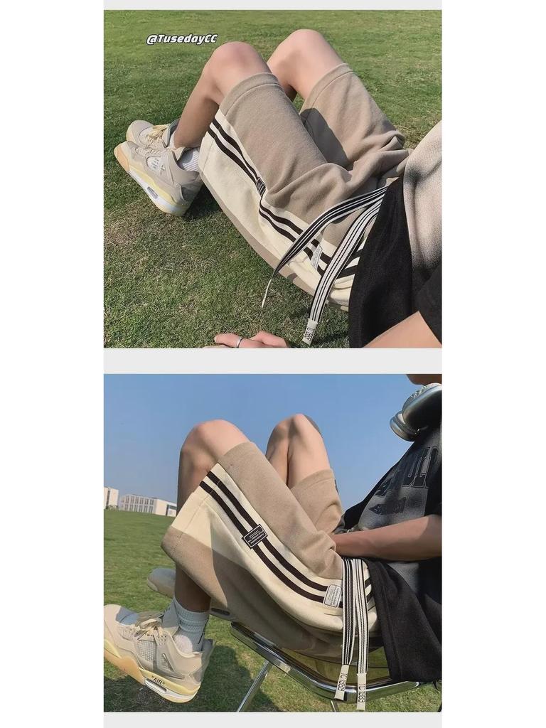 Men's Summer Fashion Loose Basketball Shorts - Casual Beach Sports Style for Teens