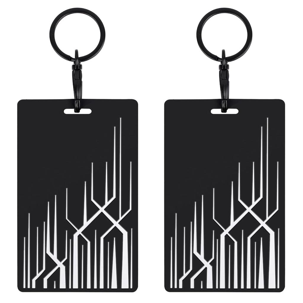 Tesla Model 3 Key Card Holder, Model Y Silicone Key Chain, Black, One Size