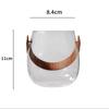 High End Vase Home Decor Storage Ornament Candle Holder Hydroponic Leather Handle Glass Vase