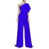 2022 European and American Leisure Sexy Sleeveless Sloping Shoulder Jumpsuit Casual One Shoulder Jumpsuit