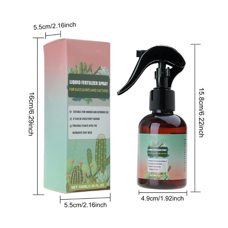 Fertilizzanti Spray Professionali per Cactus Nebulizzazione per Giardinaggio Miscela Delicata Nebulizzazione per la Salute Nutrienti per la Crescita delle Foglie