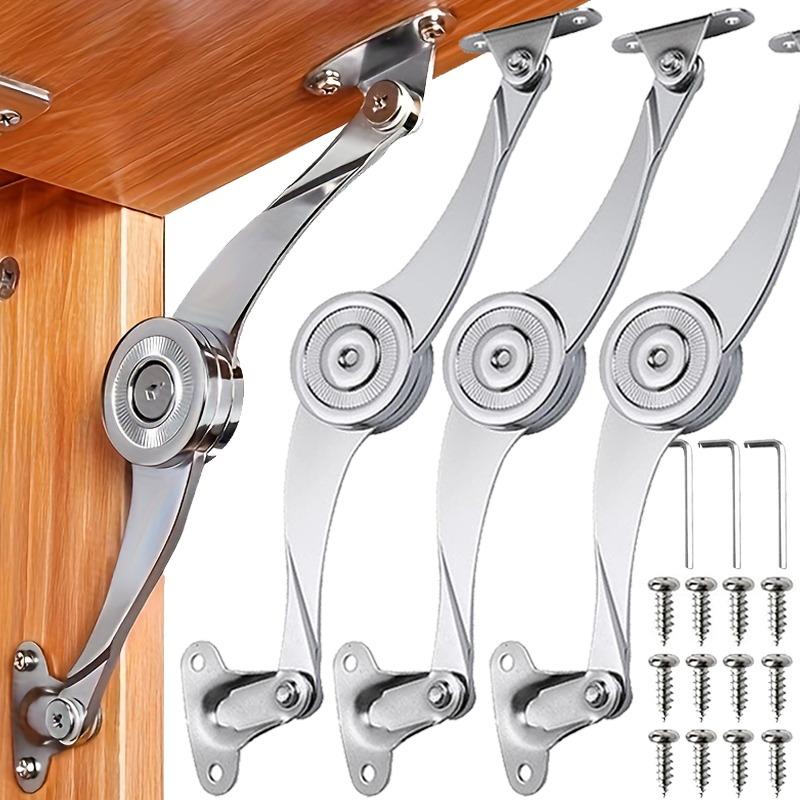 Adjustable Hydraulic Randomly Stop Hinges Support Rod for Kitchen Wardrobe Cabinet Polish Hinge Lift Up Flap Stay Hardware Tools