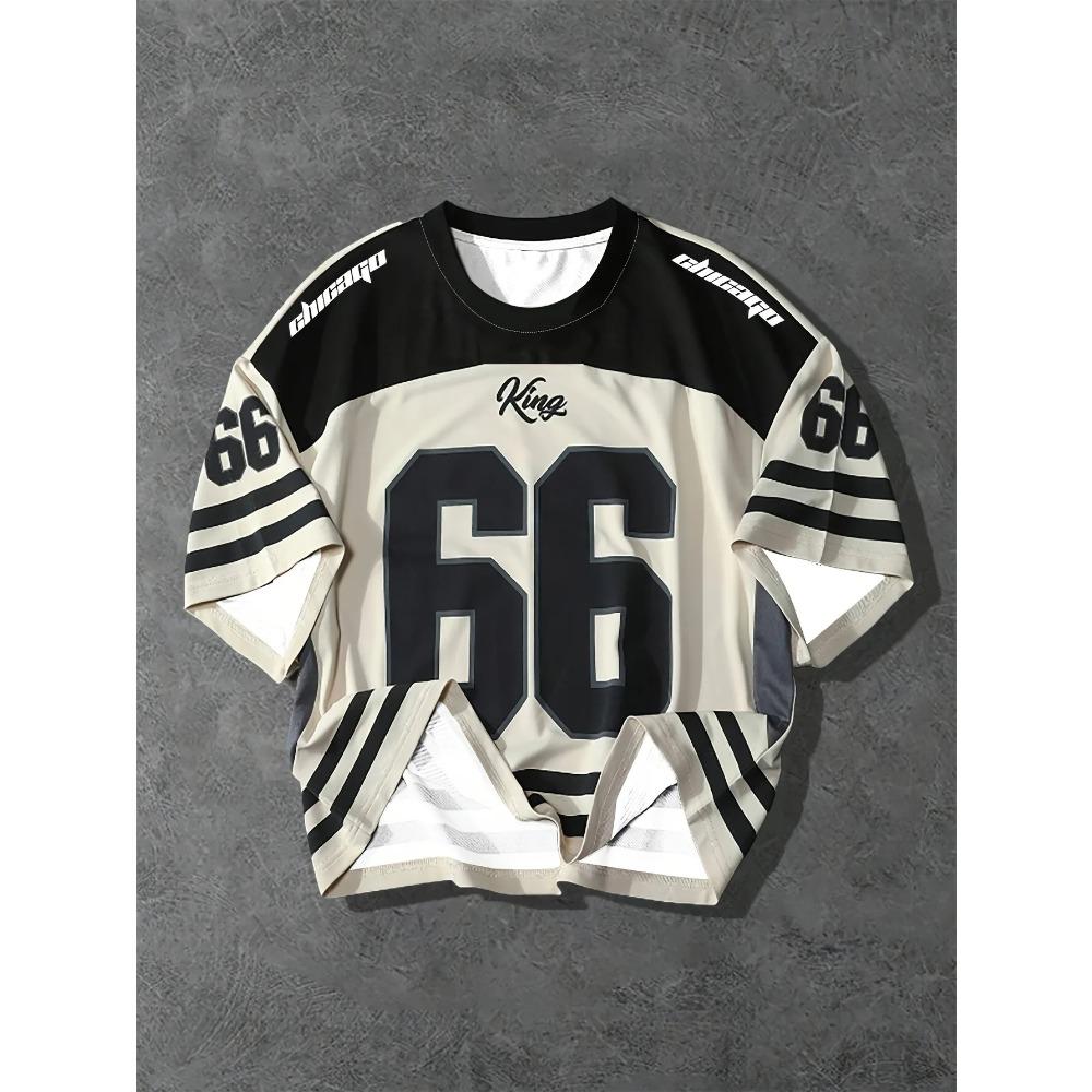 

Men s Casual O-Neck T-Shirt Chicago Alphabet Printed Pattern Polyester Pullover for Summer Daily Outdoor Street Wear Clothing 6XL