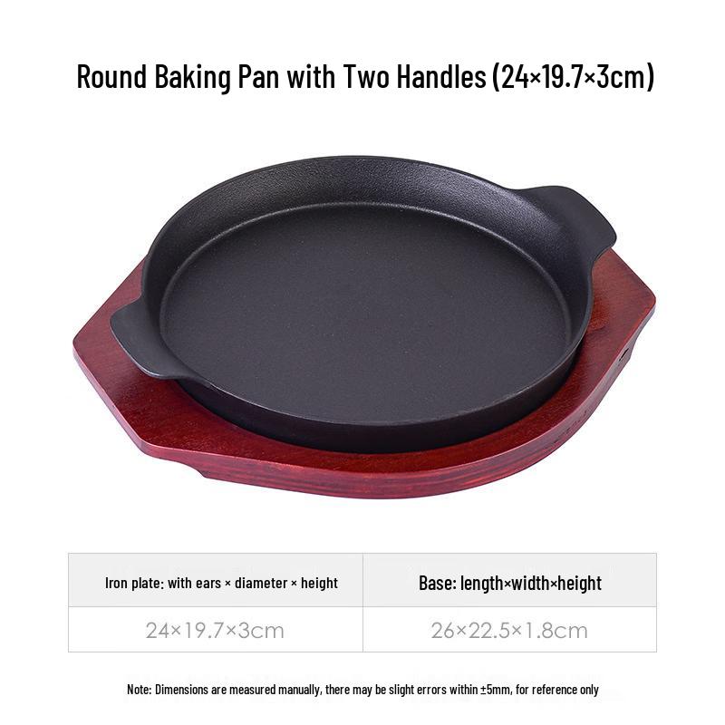 Cmaos Non-stick Cast Iron Teppanyaki Grill Pan