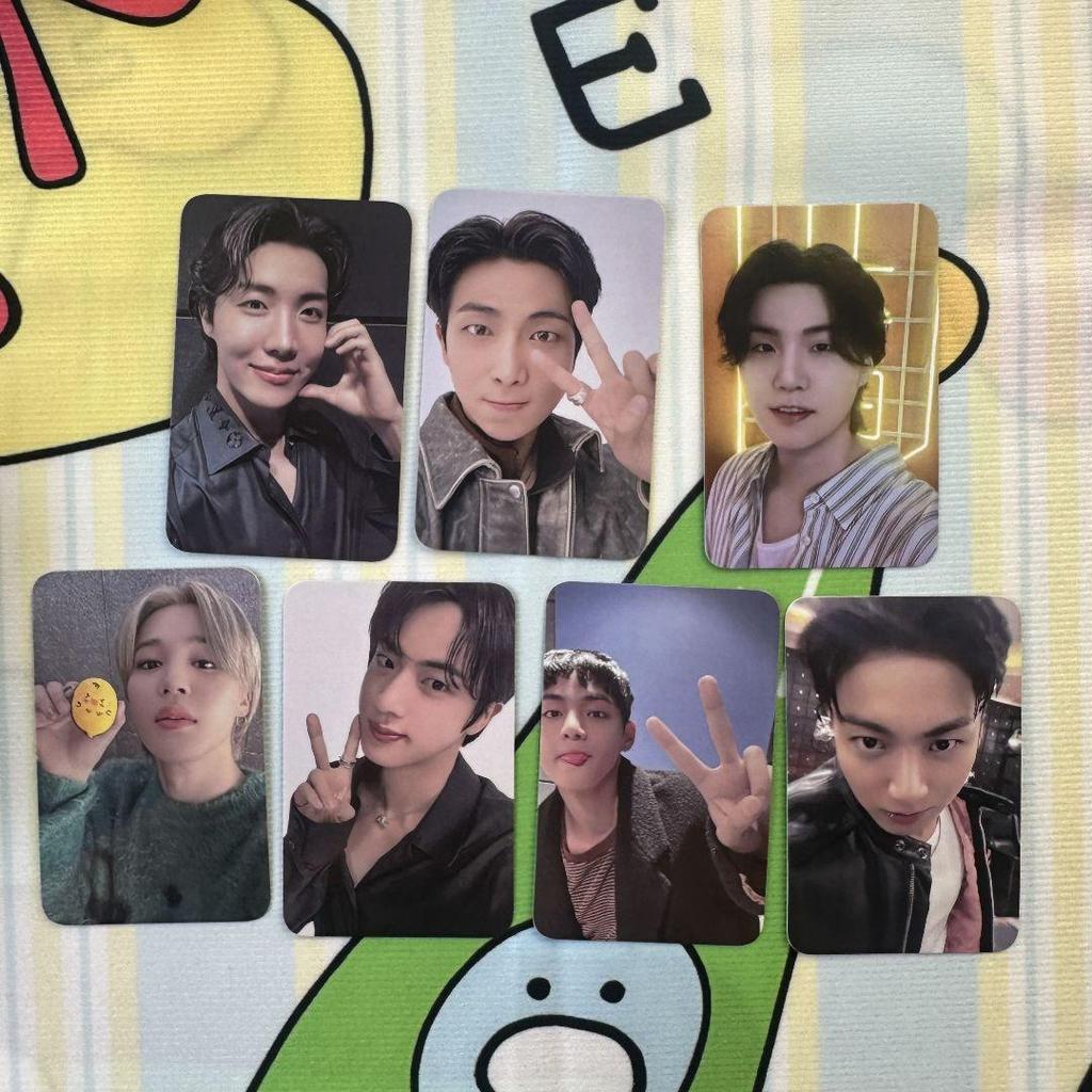 [USED] BTS 2025 12th Anniversary FESTA ARMY ZONE Trading Cards (7 Cards)