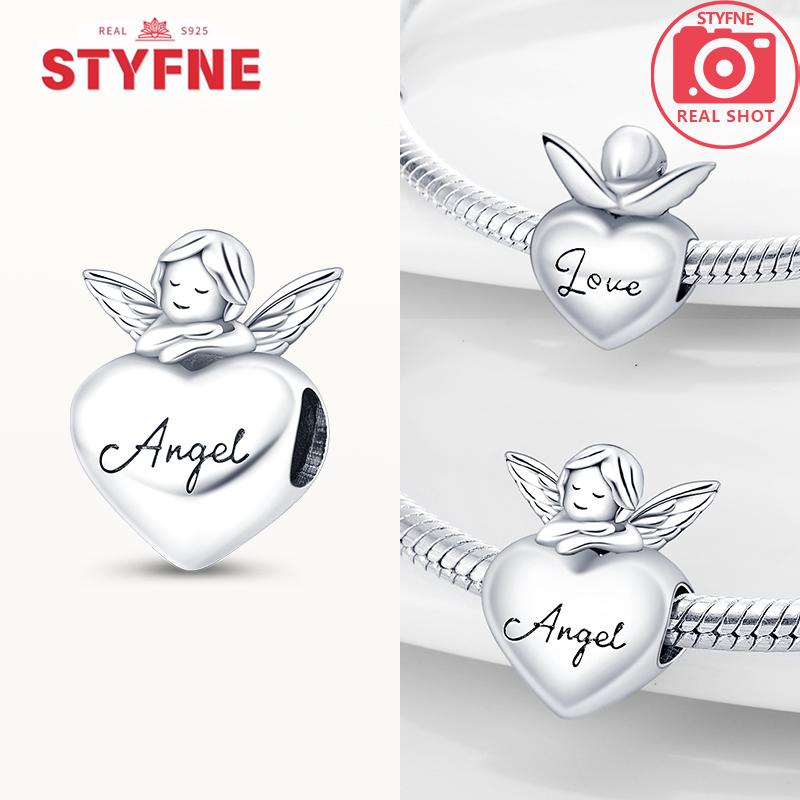 

Original Copper Bracelet Women Jewelry Diy Birthday Anniversary Gift Charms Beads Elegant Pink Heart-Shaped Wings Beads