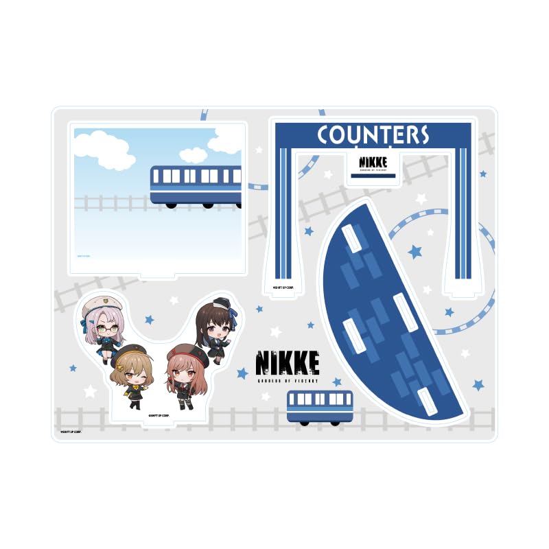 

Goddess of Victory NIKKE 01 Counters Station Staff Costume Ver. [Mini Character Illustration] Acrylic Diorama