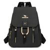 Schoolbag backpack women pu fabric texture commuting large capacity waterproof travel anti-theft backpack niche retro Baigou bag