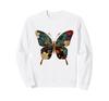 Butterfly Floral Vintage Flower Fairy Core Artistic Butterfly Sweatshirt