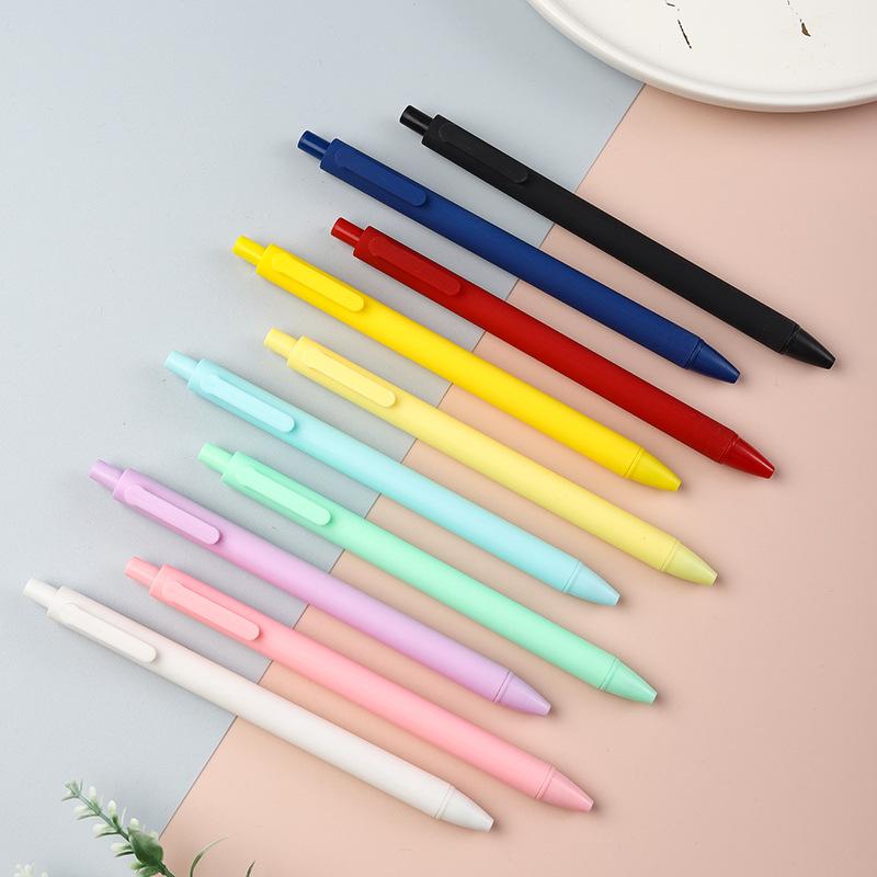 30pcs 0.5mm Retractable Gel Ink Pens Candy Color Macarons Colored Black Ink 0.5mm Extra Fine Point Cute Pens for Writing Journaling Taking Notes