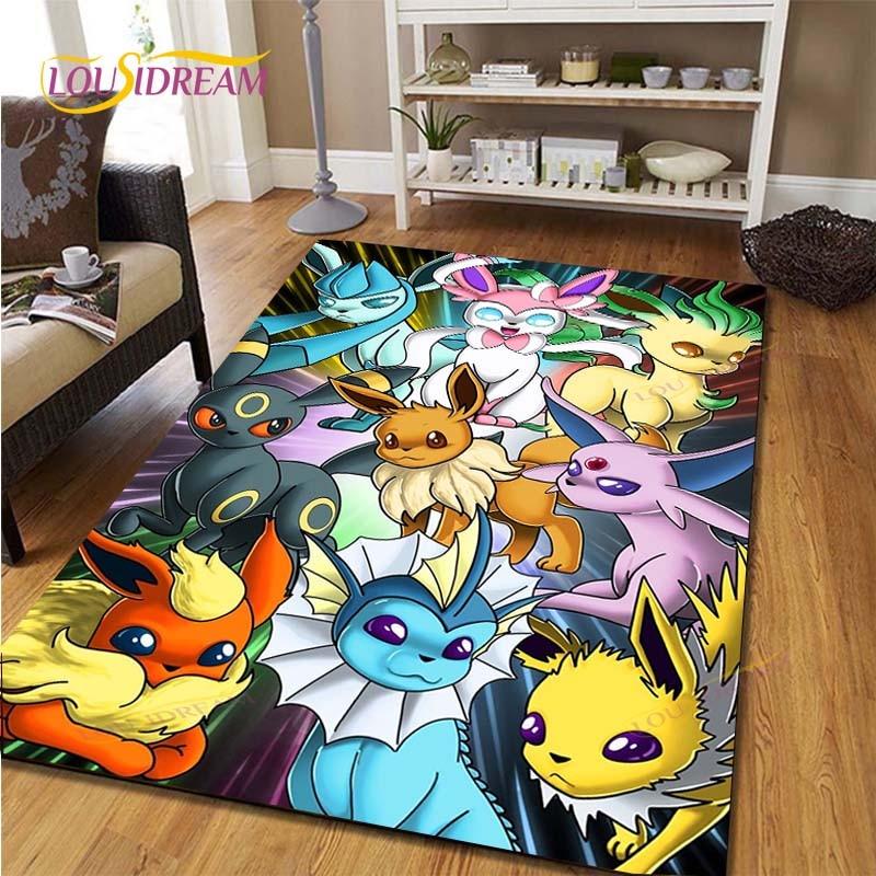 Pikachu Anime Pokemon Carpet Kids Carpets Living Room Tea Table Mats Bedroom Rug Washable Floor Mats Household Area Mat Dinosaur Rug