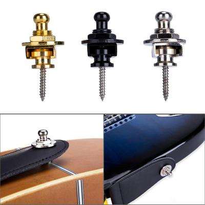 2pcs/set Guitar Strap Lock Strap Lock Straplock Button for All Acoustic Electric Bass Guitar Strap 3 Colors Guitarra