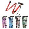 Portable Foldable Cane Lightweight Collapsible Hand Walking Stick Camping