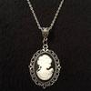 Beauty Cameo Necklace Gothic Jewelry Vintage Victorian Carved Beauty Charm Choker For Women Girls