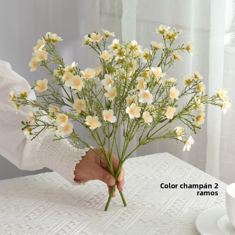 Rustic Flasket Set Artificial Flowers Dried Flowers Living Room Desktop Floral Art Decorations Small Floral Pattern Tia...