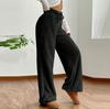 Autumn Winter Women's Trousers Streetwear Drawstring Casual Slim Pants Solid Versatile Warm Trousers Female Clothing