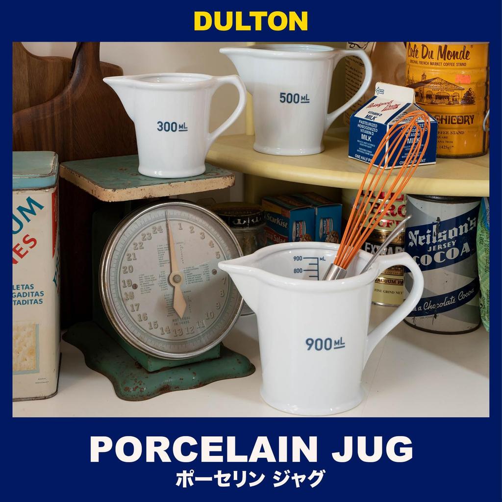 Dulton 500ml Porcelain Measuring Height Width Depth Cup, Heat-Resistant, Dishwasher-Safe, Oven-Safe, 12.5cm, 18.5cm, 10.5cm, M-0668-500