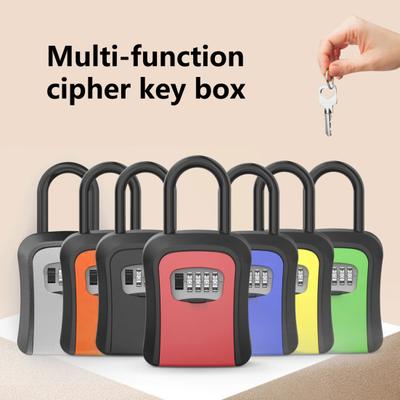 1 set di cassetta portachiavi con gancio per appendere password a 4 cifre elevata durezza buona sicurezza ripristino rapido antifurto cassaforte per chiavi da parete combinazione lucchetto casa