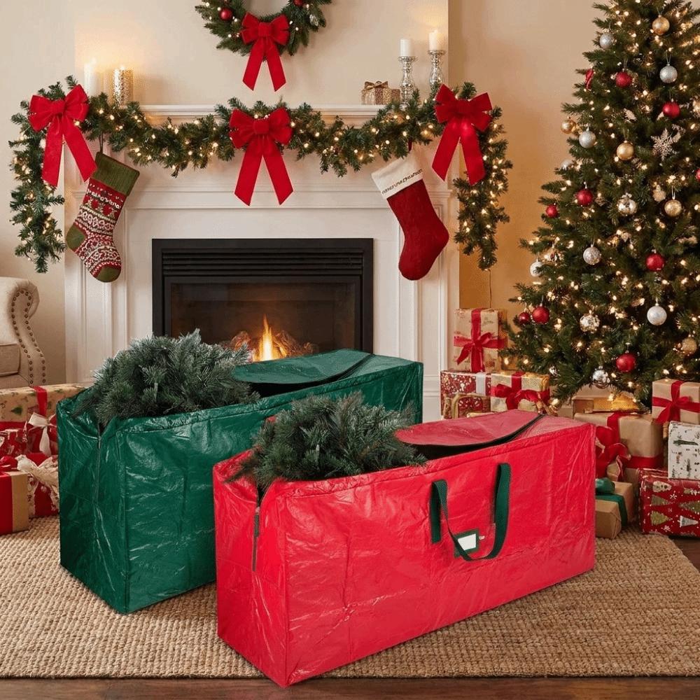 Foldable Christmas Tree Storage Bag Waterproof Durable Xmas Furniture Packs Large Capacity Carry Handles Artificial Tree Tote