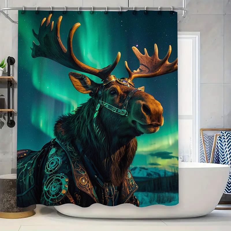 

Bath Rug Shower Curtain Multicolored Butterflies Pattern for Bathroom Decor Waterproof Fabric with Rings Available in Different 90x180cm