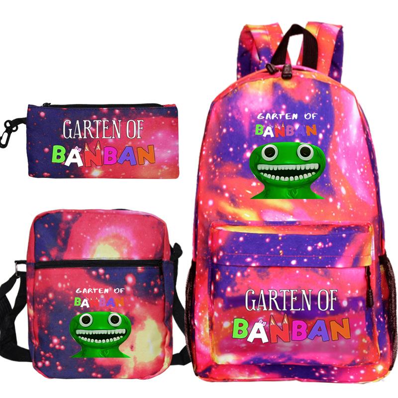 Spotted Garden Primary School Bag Shoulder Bag Pencil Bag Three-piece Set