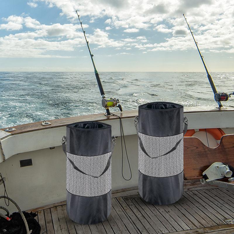 Yacht Trash Can Boat Mesh Container for Garbage Storage Portable Holder for Marine Fishing Travel Use